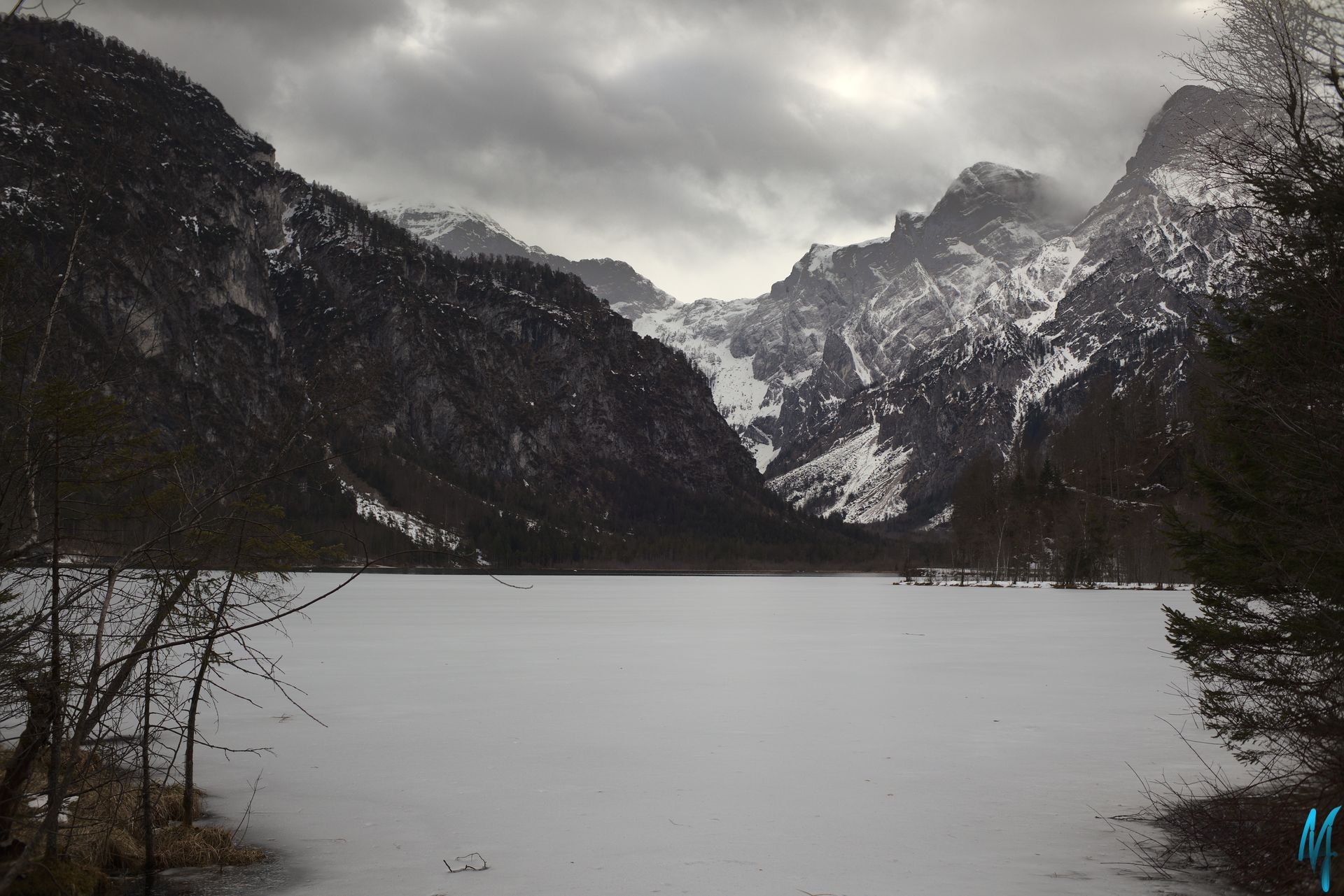 Eisdecke auf Almsee