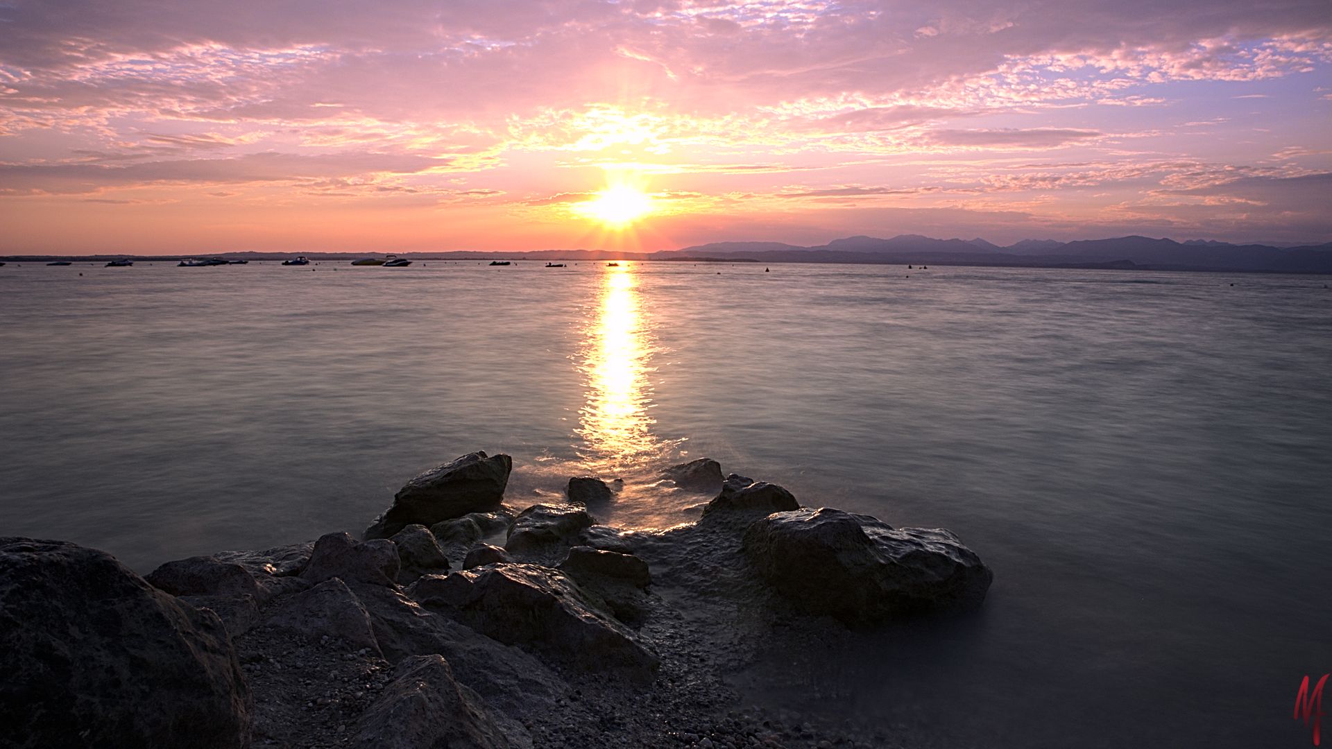 Sonnenuntergang am Gardasee