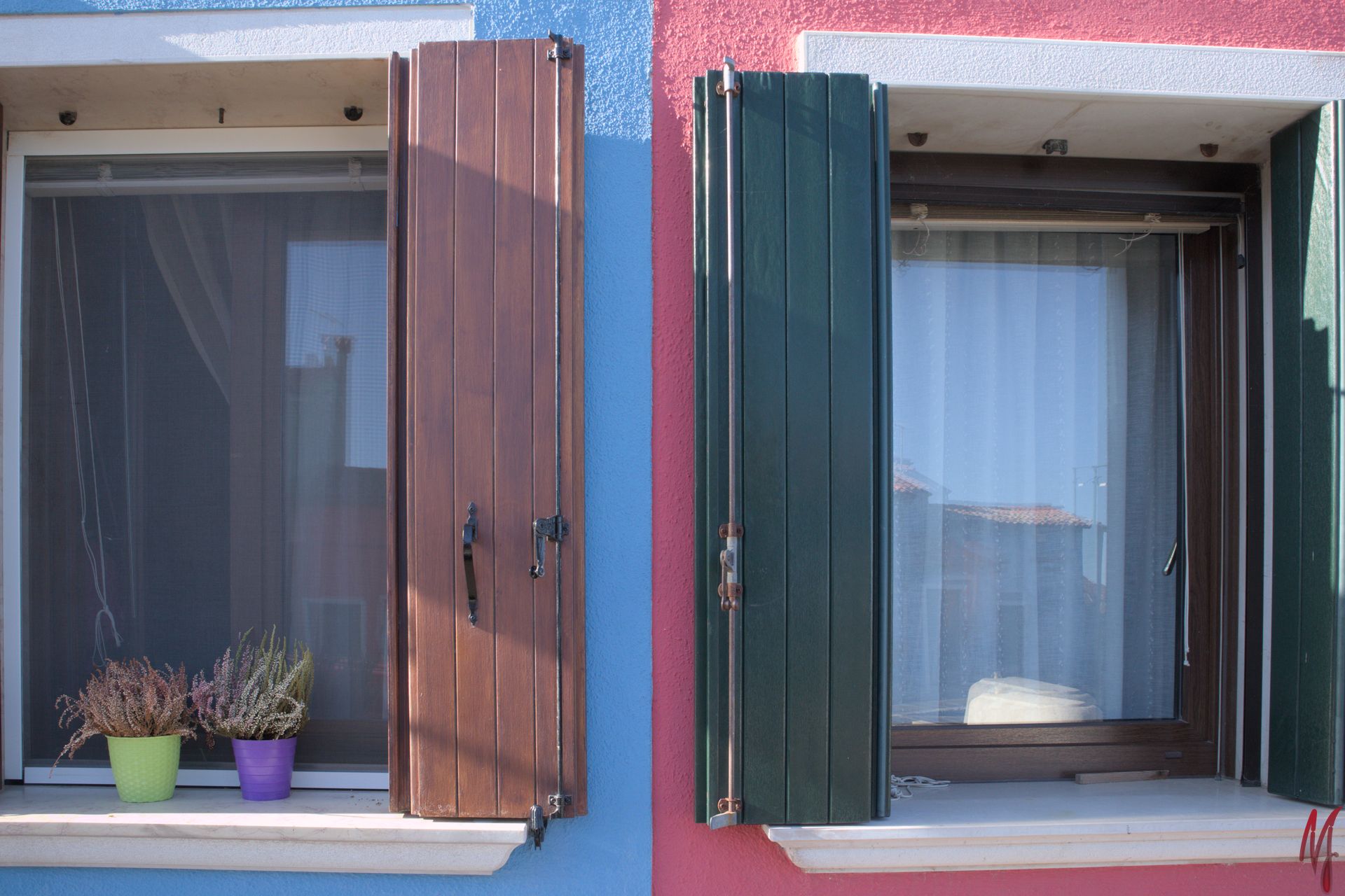 Fensterläden auf Burano