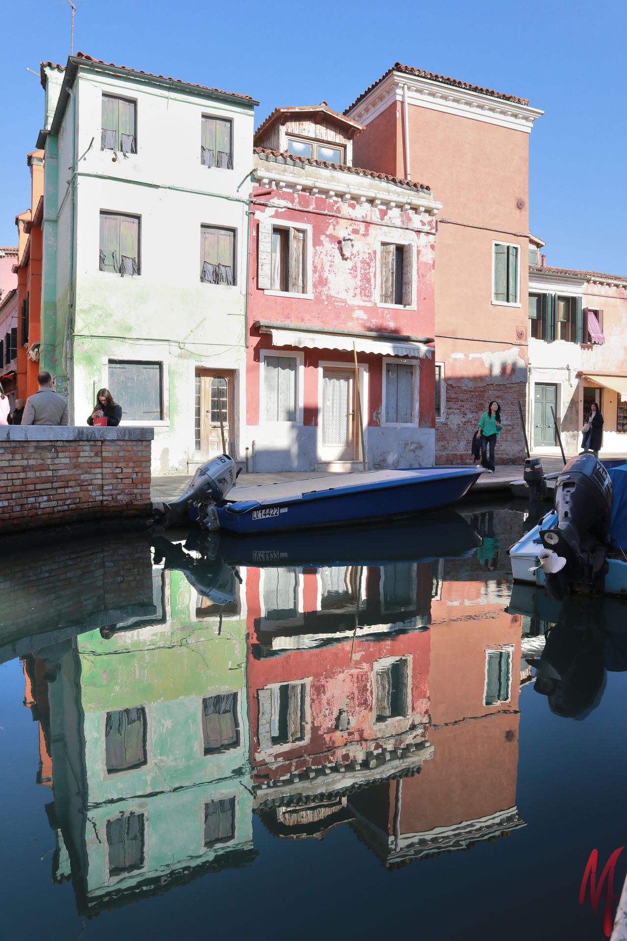 Bunte Fasade auf Burano