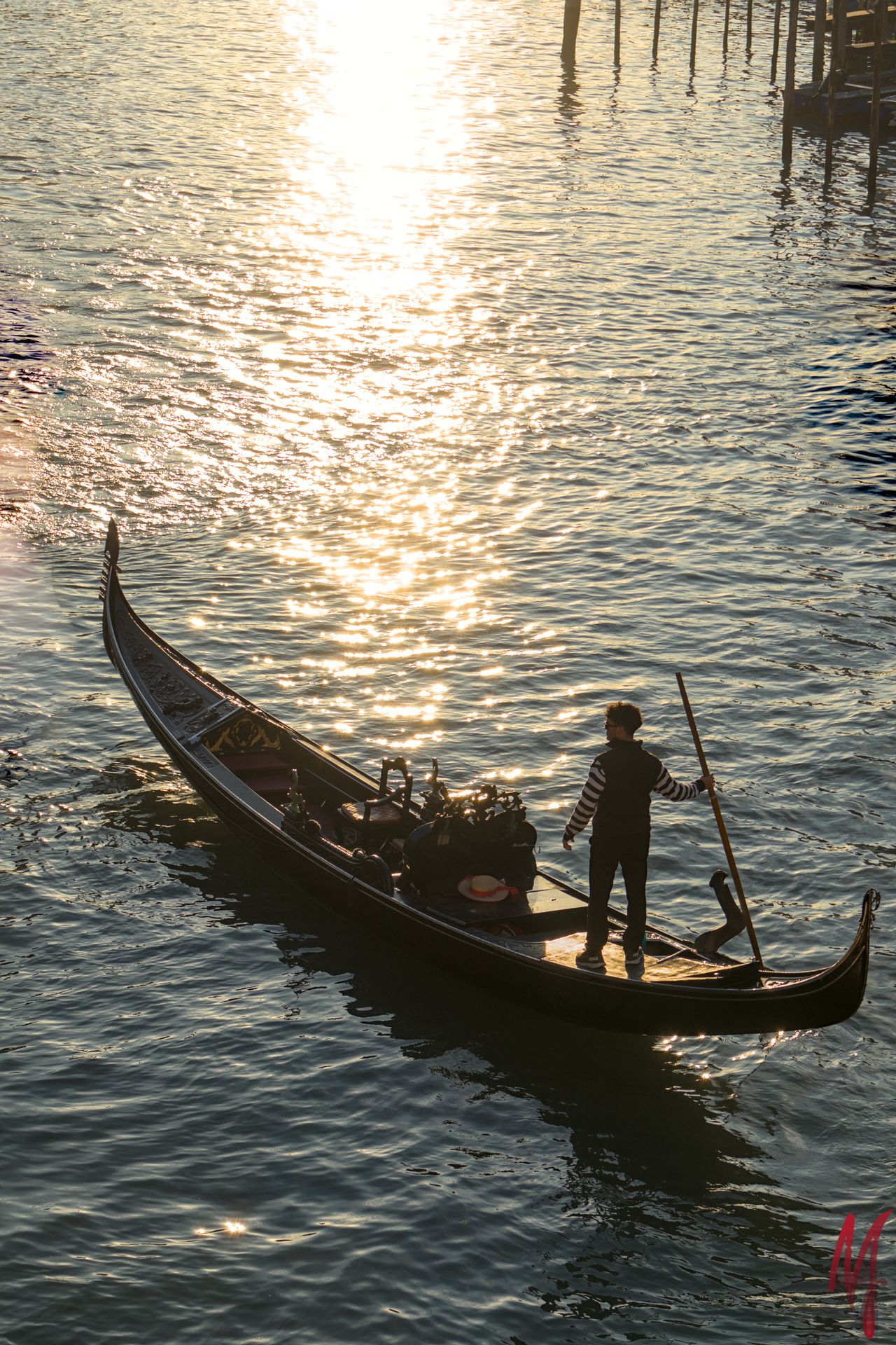 Gondolieri am Canal Grande